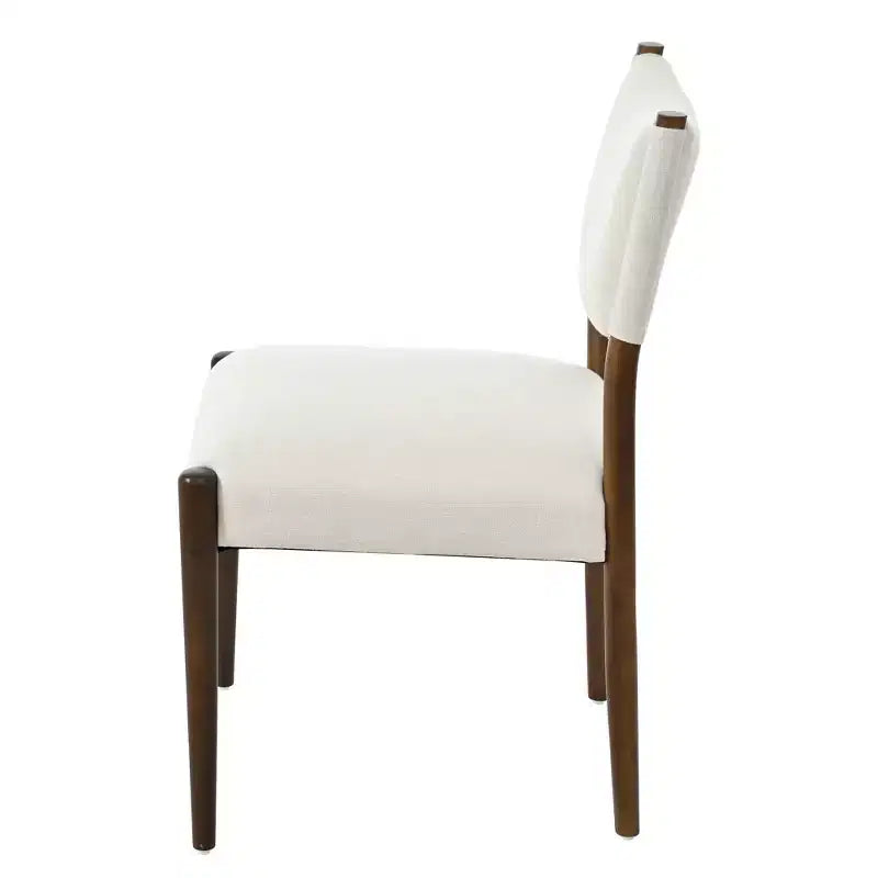 Christopher Knight Home Harry Chaises de salle à manger modernes rembourrées en bois d'hévéa (lot de 2)
