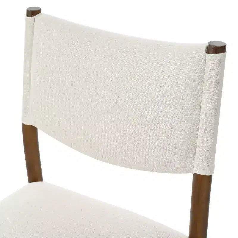 Christopher Knight Home Harry Chaises de salle à manger modernes rembourrées en bois d'hévéa (lot de 2)