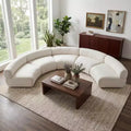 Christopher Knight Home Alan 136.84 Modular Compressed Curved Upholstered 5-Seater Sectional Sofa