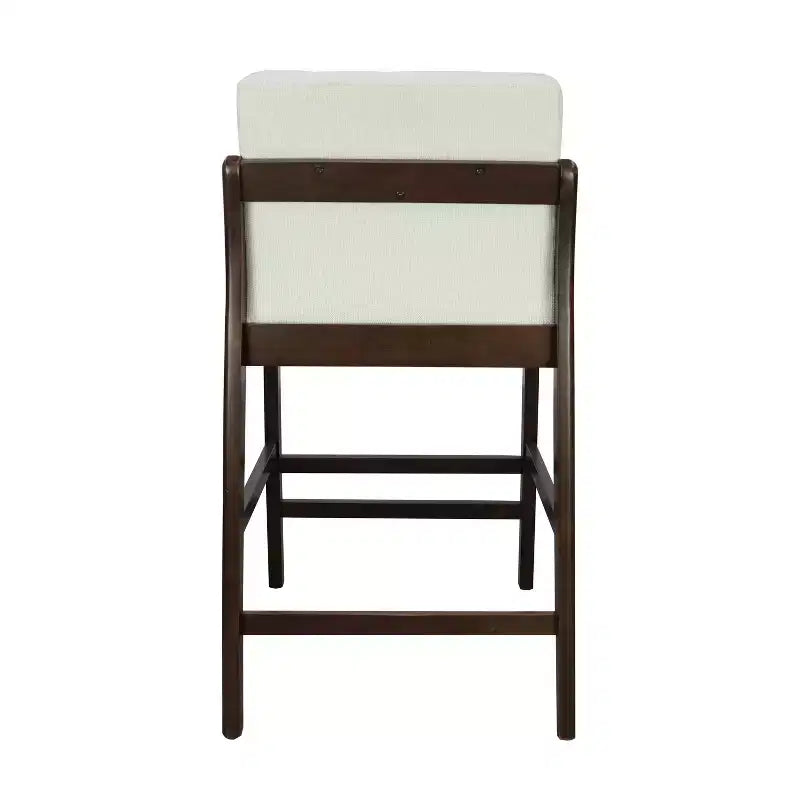 Christopher Knight Home Yvette Tabourets de bar rembourrés en bois d'hévéa de style Mid-Century (Lot de 4)