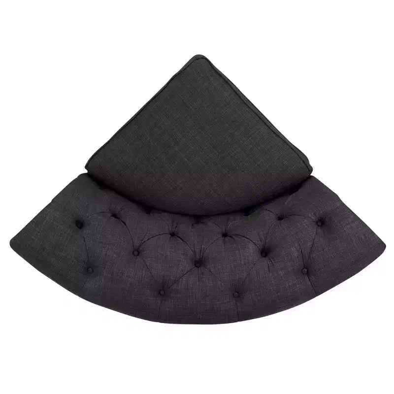 Canapé d'angle en lin Cartia - Gris foncé - iNSPIREQ