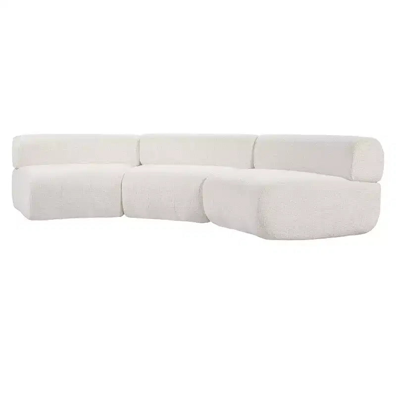 Canapé modulable incurvé ModernLuxe, canapé Cloud compressé, aucun assemblage requis