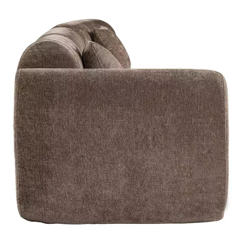 Christopher Knight Home Isolde 140 Canapé d'angle incurvé moderne 4 places rembourré