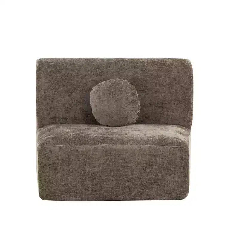 Christopher Knight Home Isolde 140 Canapé d'angle incurvé moderne 4 places rembourré
