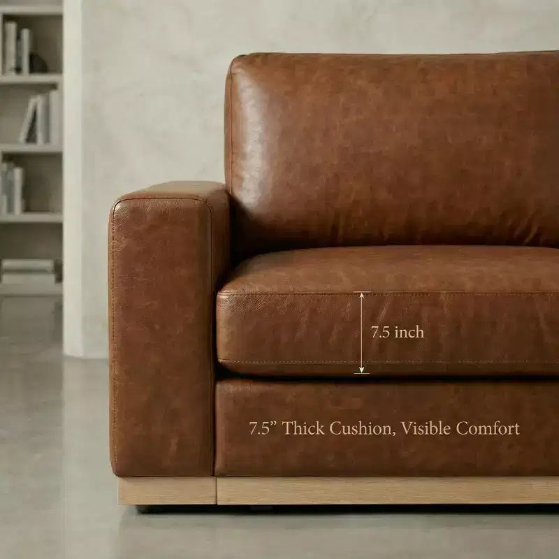Dyonery 42 Fauteuil Accent pour Salon, Fauteuil Inclinable Large Surdimensionné, Fauteuil en Tissu Chenille, Cadre en Bois Massif, Coussins à Ressorts, Assemblage Facile