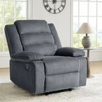 Fauteuil inclinable manuel moderne 36 W en coton/velours côtelé à dossier inclinable