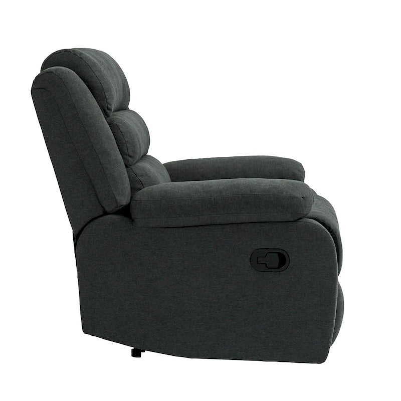 Fauteuil inclinable manuel moderne 36 W en coton/velours côtelé à dossier inclinable