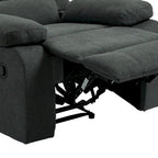 Fauteuil inclinable manuel moderne 36 W en coton/velours côtelé à dossier inclinable