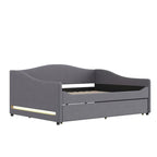 Lit de repos complet en polaire Teddy avec lit gigogne et lumières LED