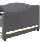 Lit de repos complet en polaire Teddy avec lit gigogne et lumières LED