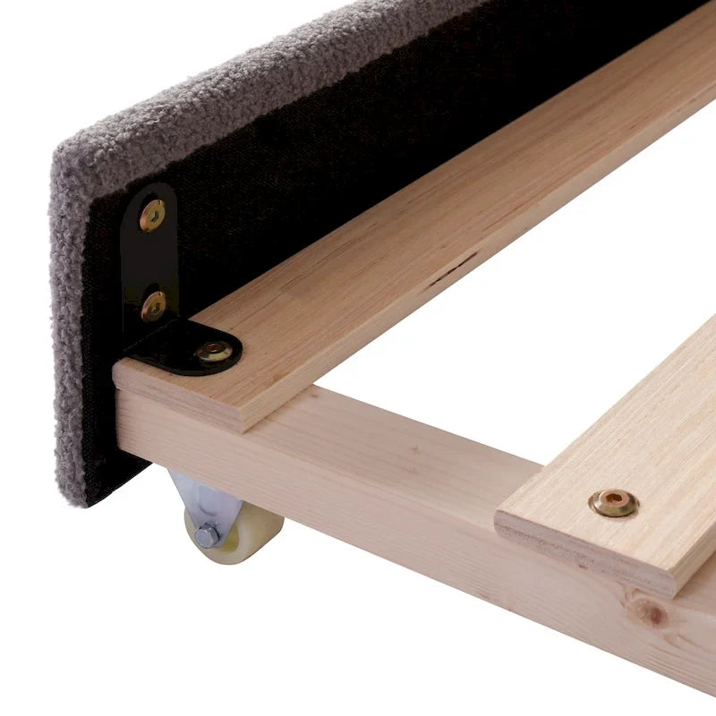 Lit de repos complet en polaire Teddy avec lit gigogne et lumières LED