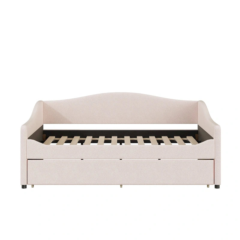 Lit de repos complet en polaire Teddy avec lit gigogne et lumières LED