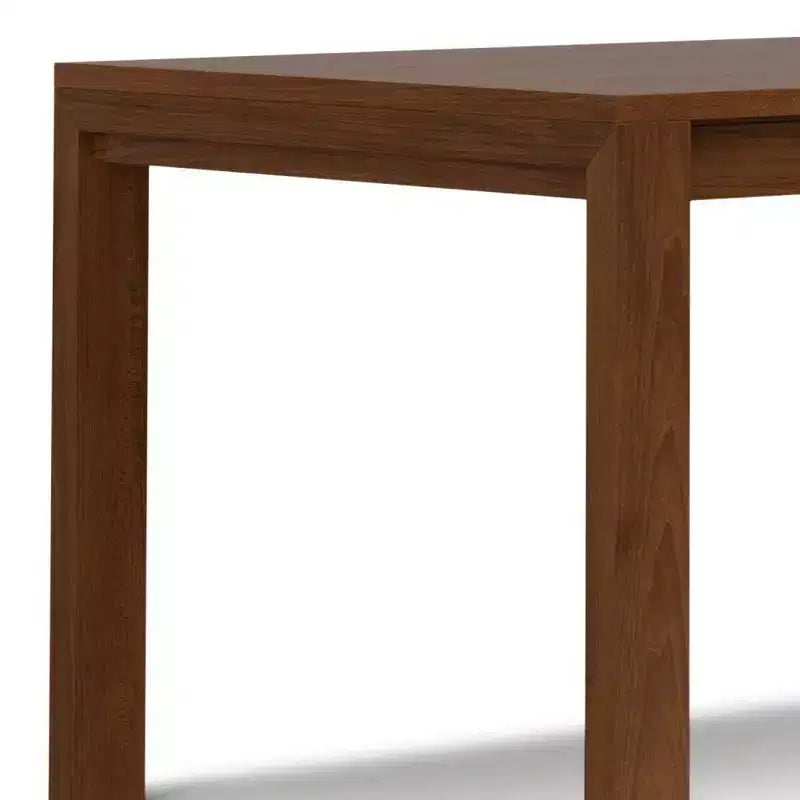Table de salle à manger rectangulaire Saige WyndenHall, placage noyer : style contemporain, 6 places, non extensible