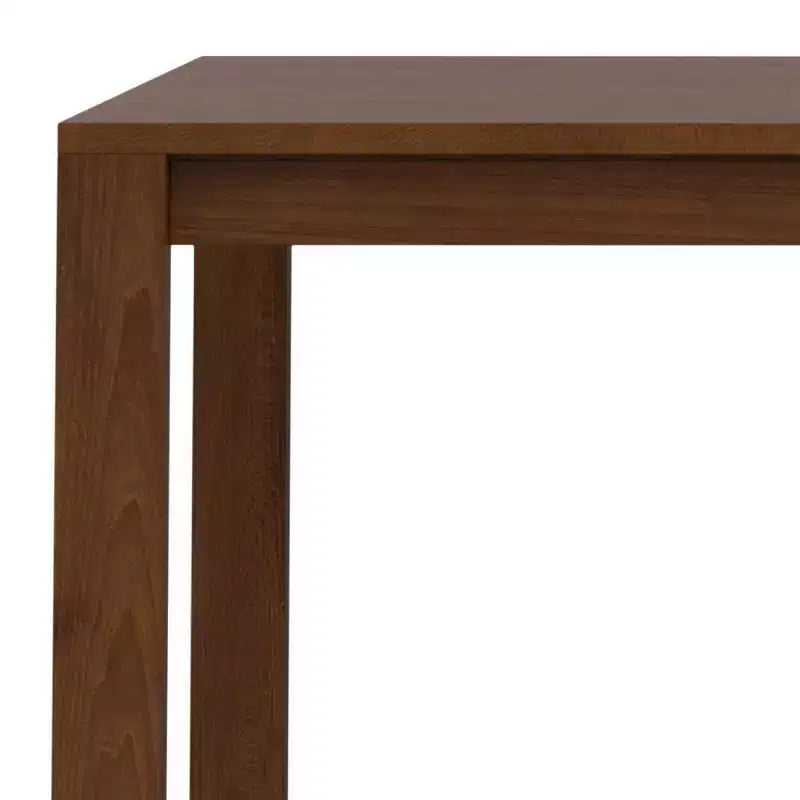Table de salle à manger rectangulaire Saige WyndenHall, placage noyer : style contemporain, 6 places, non extensible