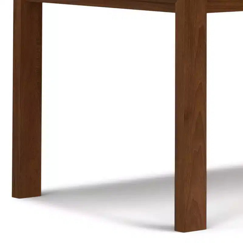 Table de salle à manger rectangulaire Saige WyndenHall, placage noyer : style contemporain, 6 places, non extensible