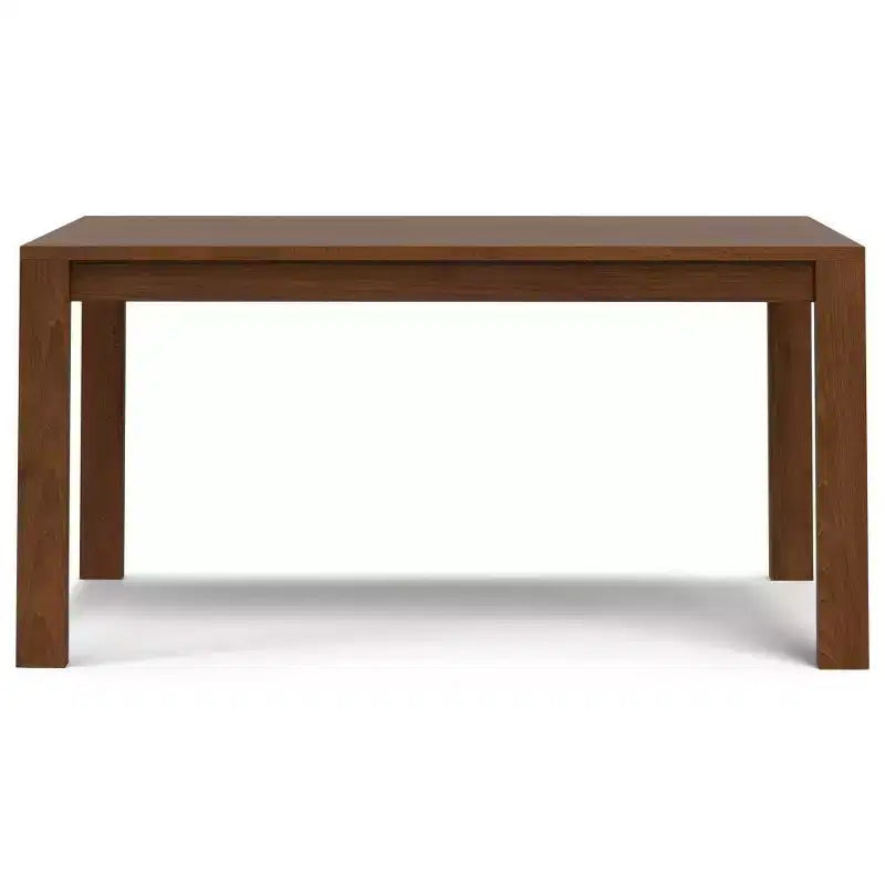 Table de salle à manger rectangulaire Saige WyndenHall, placage noyer : style contemporain, 6 places, non extensible