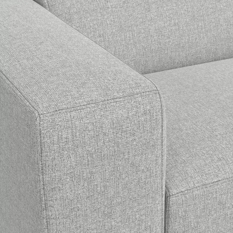 Canapé deux places avec pouf WyndenHall Biggs gris pâle