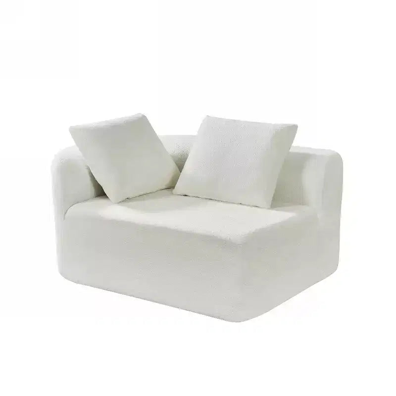 Christopher Knight Home Vivian Canapé d'angle incurvé moderne 295 cm en éponge haute densité avec 4 coussins Beige