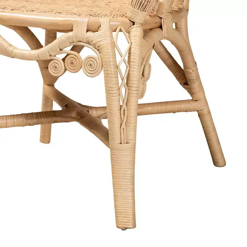 Fauteuil Bali & Pari Ratu en rotin : Fait main, design bohème, aucun assemblage requis
