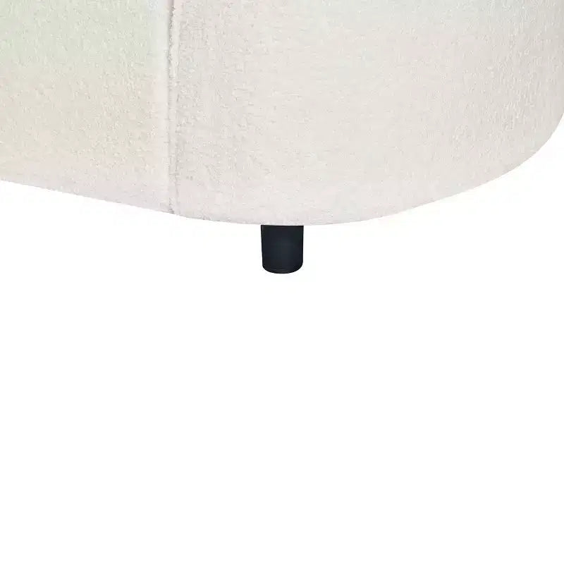Christopher Knight Home Isolde Canapé d'angle incurvé contemporain 4 places en tissu bouclé 104" beige