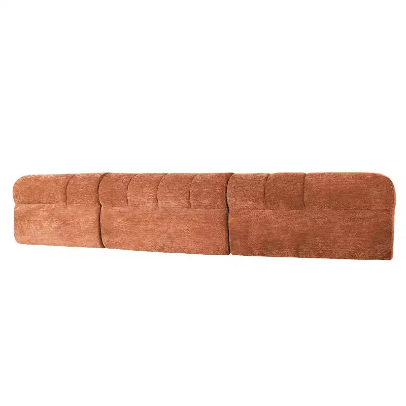 Christopher Knight Home Diego, canapé sectionnel moderne en mousse haute densité, en forme de L, avec dossier bas, 31 cm, orange