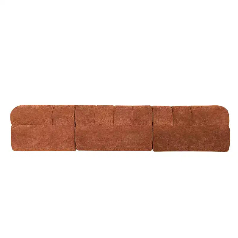 Christopher Knight Home Diego, canapé sectionnel moderne en mousse haute densité, en forme de L, avec dossier bas, 31 cm, orange