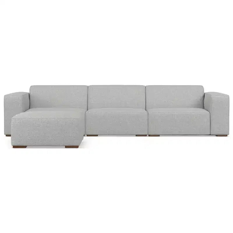 Canapé 3 places et ottoman WyndenHall Biggs Gris clair