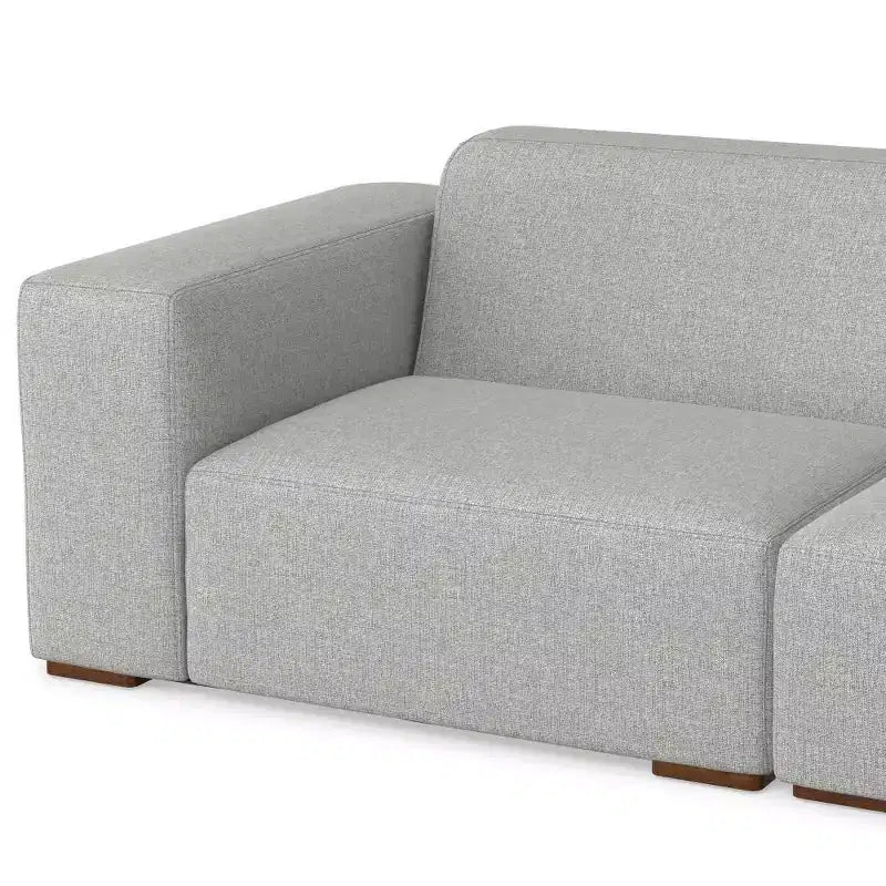 Canapé 3 places et ottoman WyndenHall Biggs Gris clair