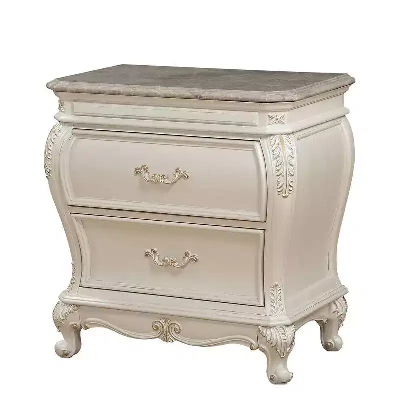 30" Chantelle Nightstand Pearl White - Acme Furniture