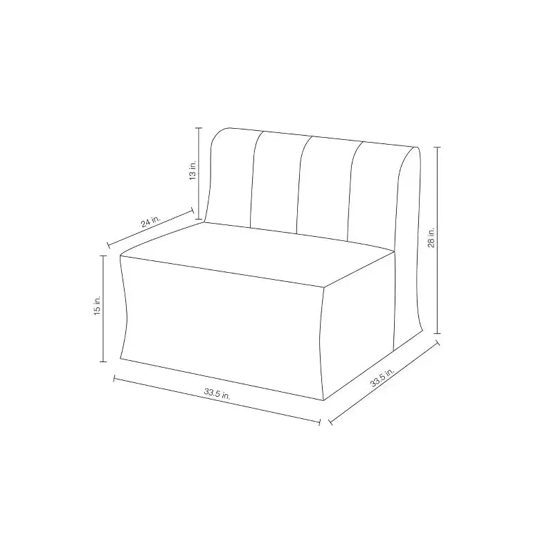 Siège sans accoudoirs en mousse comprimée pour dortoir modulable - Room Essentials™