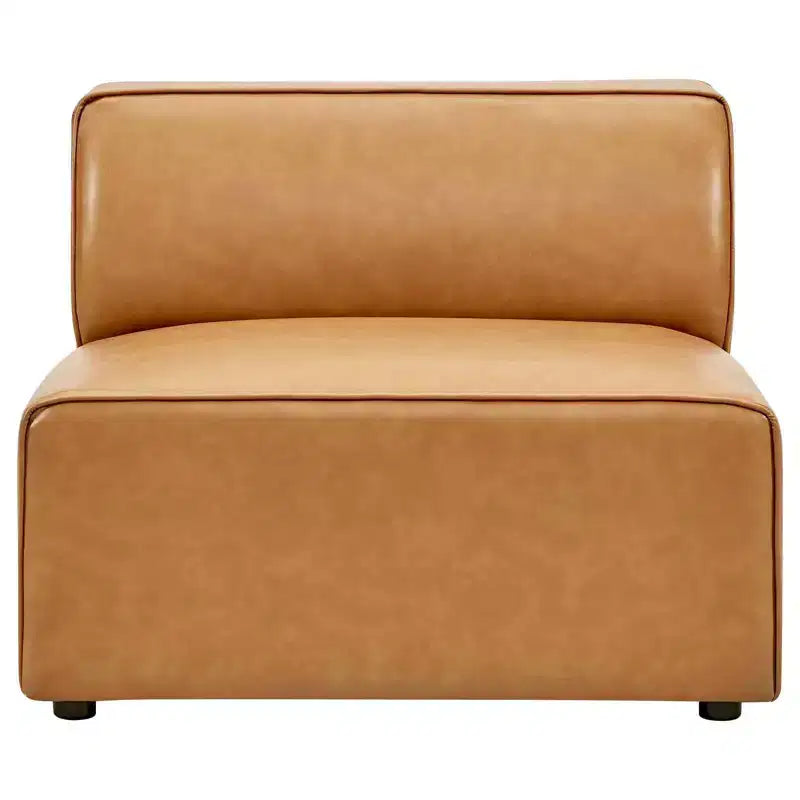 Chaise sans accoudoirs en similicuir végane Mingle - Modway