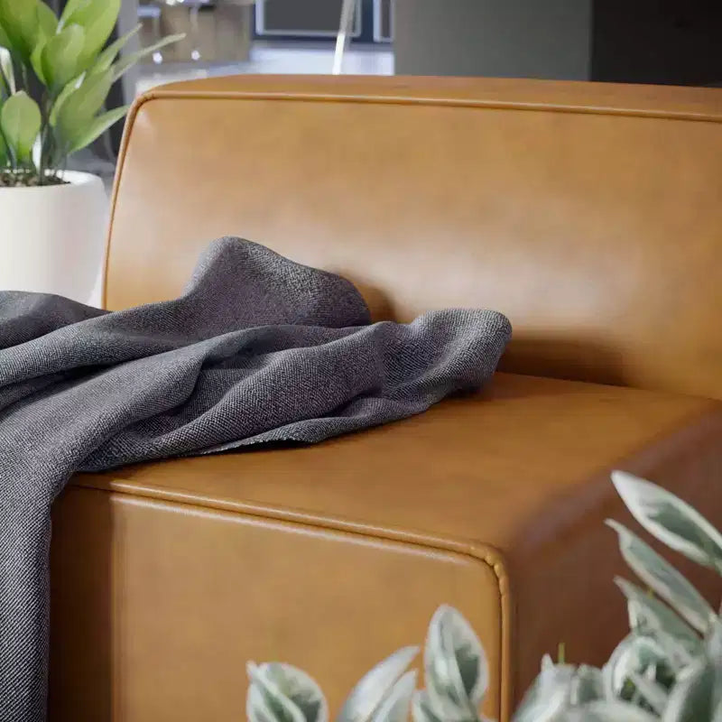 Chaise sans accoudoirs en similicuir végane Mingle - Modway