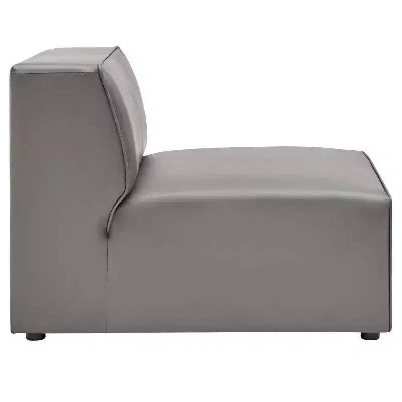Chaise sans accoudoirs en similicuir végane Mingle - Modway