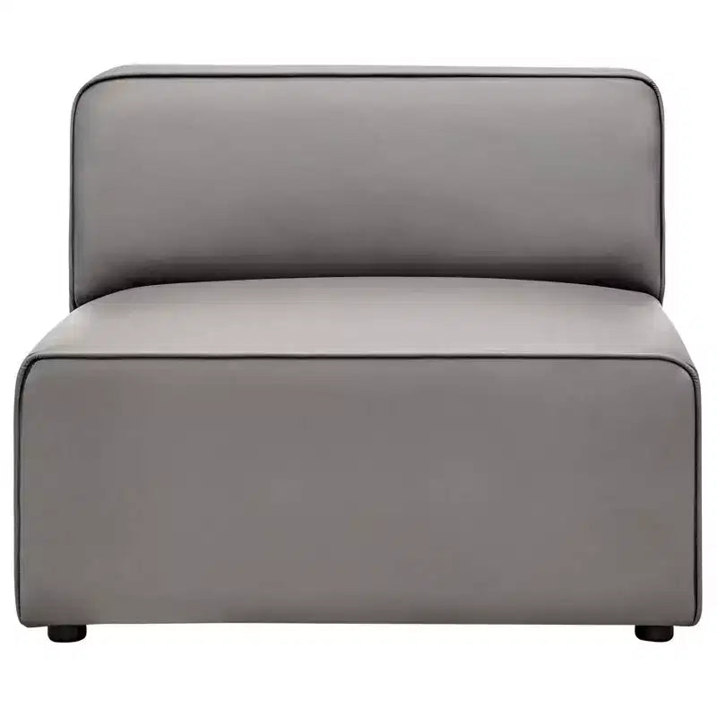 Chaise sans accoudoirs en similicuir végane Mingle - Modway