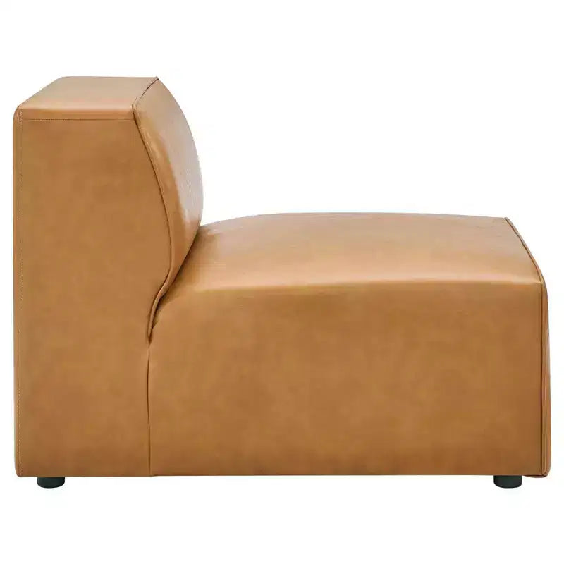 Chaise sans accoudoirs en similicuir végane Mingle - Modway