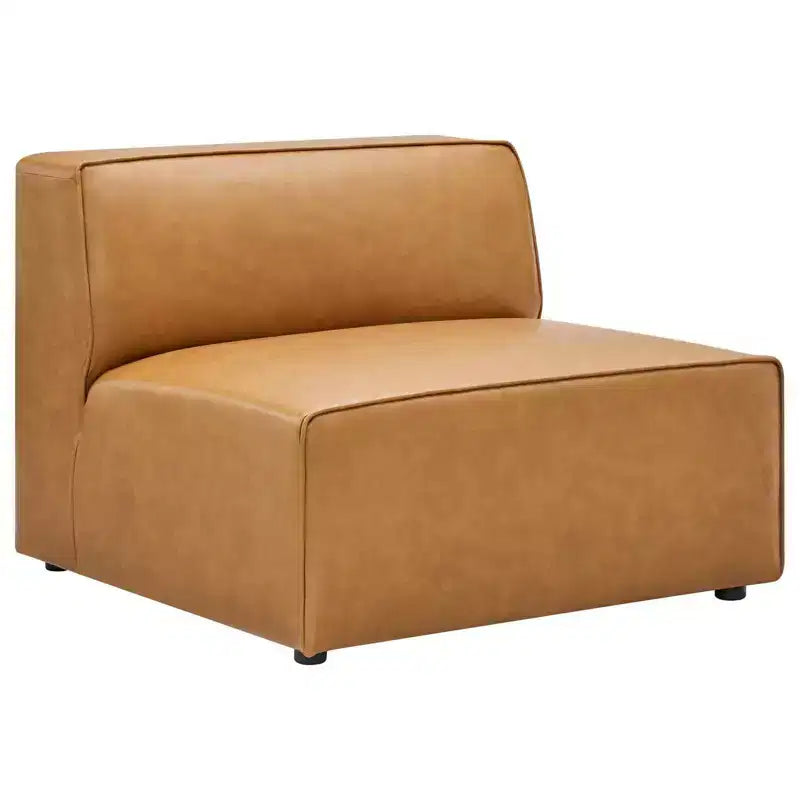 Chaise sans accoudoirs en similicuir végane Mingle - Modway