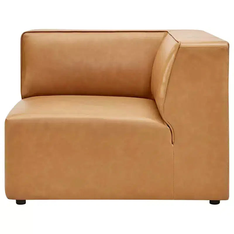 Mingle Chaise d'angle en cuir végétalien - Modway