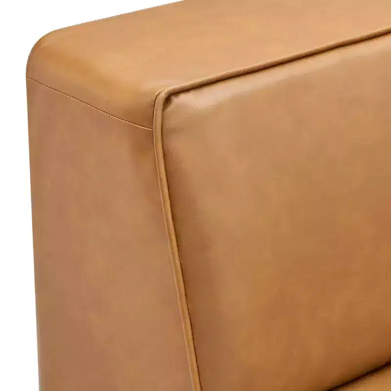 Mingle Chaise d'angle en cuir végétalien - Modway