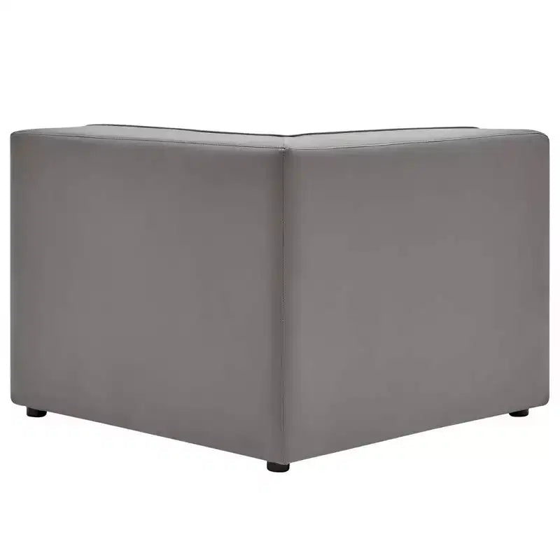Mingle Chaise d'angle en cuir végétalien - Modway