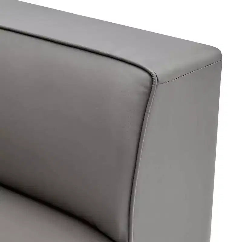 Mingle Chaise d'angle en cuir végétalien - Modway