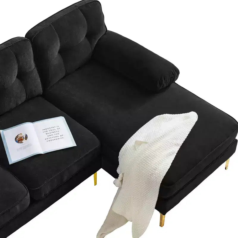 83 canapés sectionnels rembourrés en velours modernes-ModernLuxe