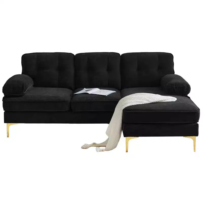83 canapés sectionnels rembourrés en velours modernes-ModernLuxe