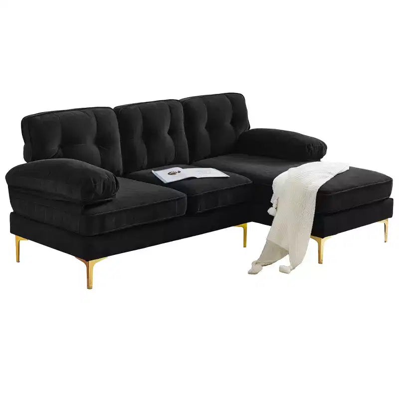 83 canapés sectionnels rembourrés en velours modernes-ModernLuxe