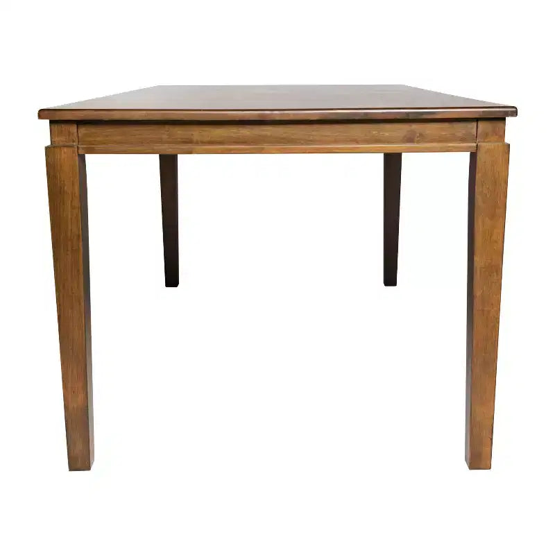 Table de salle à manger Flash Furniture Henry en bois massif, table rectangulaire en bois robuste de qualité commerciale pour 6 personnes