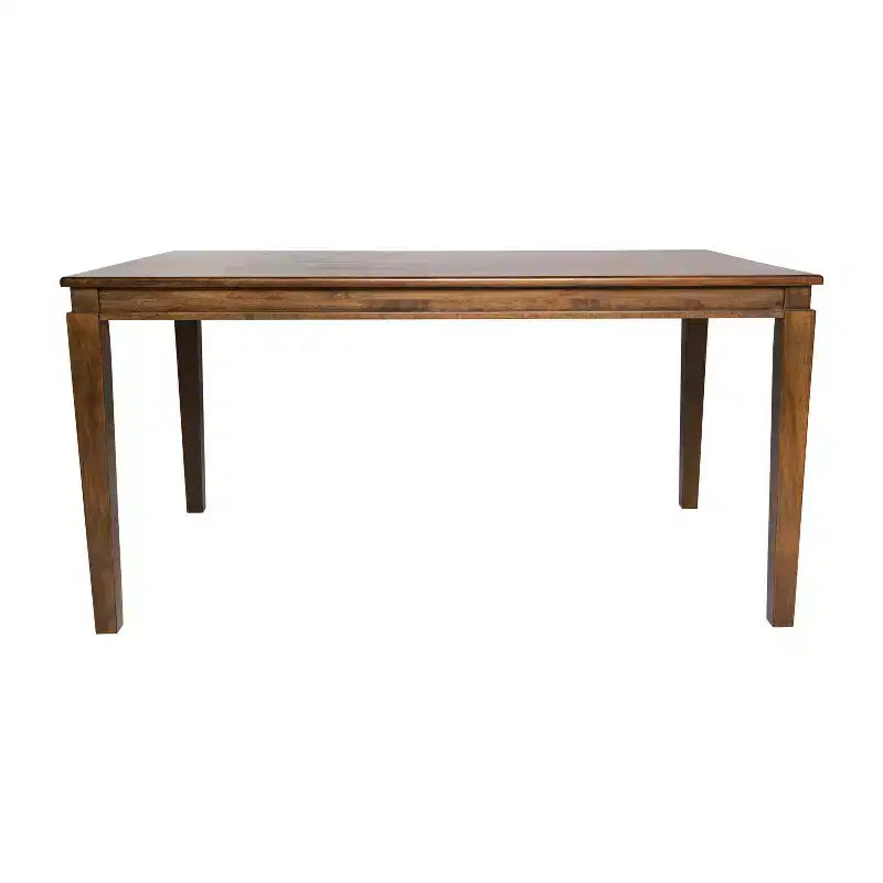 Table de salle à manger Flash Furniture Henry en bois massif, table rectangulaire en bois robuste de qualité commerciale pour 6 personnes