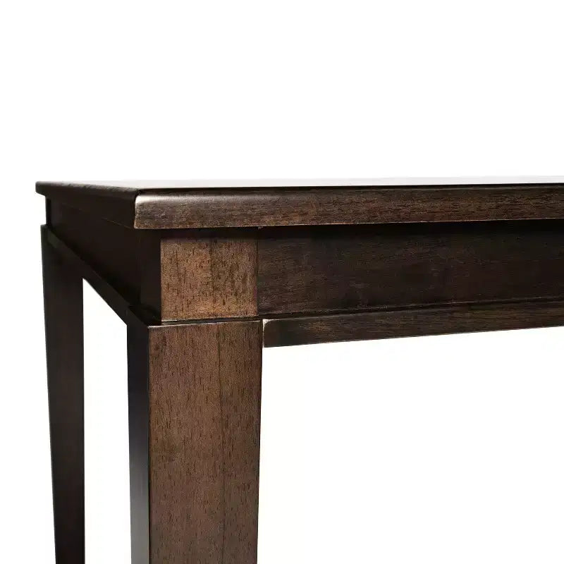 Table de salle à manger Flash Furniture Henry en bois massif, table rectangulaire en bois robuste de qualité commerciale pour 6 personnes