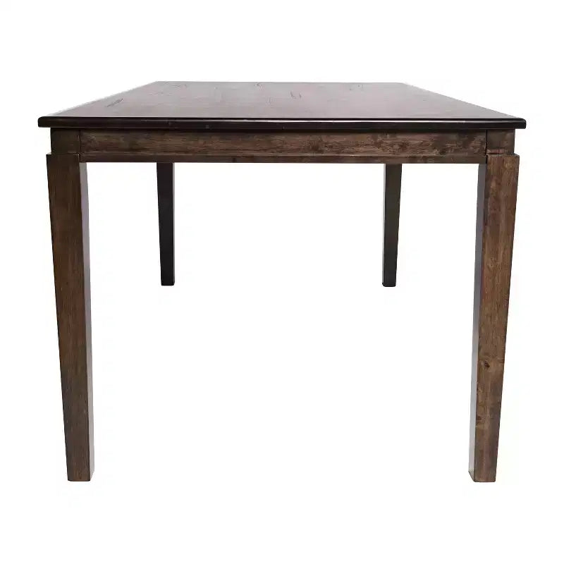 Table de salle à manger Flash Furniture Henry en bois massif, table rectangulaire en bois robuste de qualité commerciale pour 6 personnes