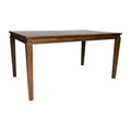 Flash Furniture Henry Solid Wood Dining Table, Commercial Grade Heavy Duty Rectangle Wood Table for 6