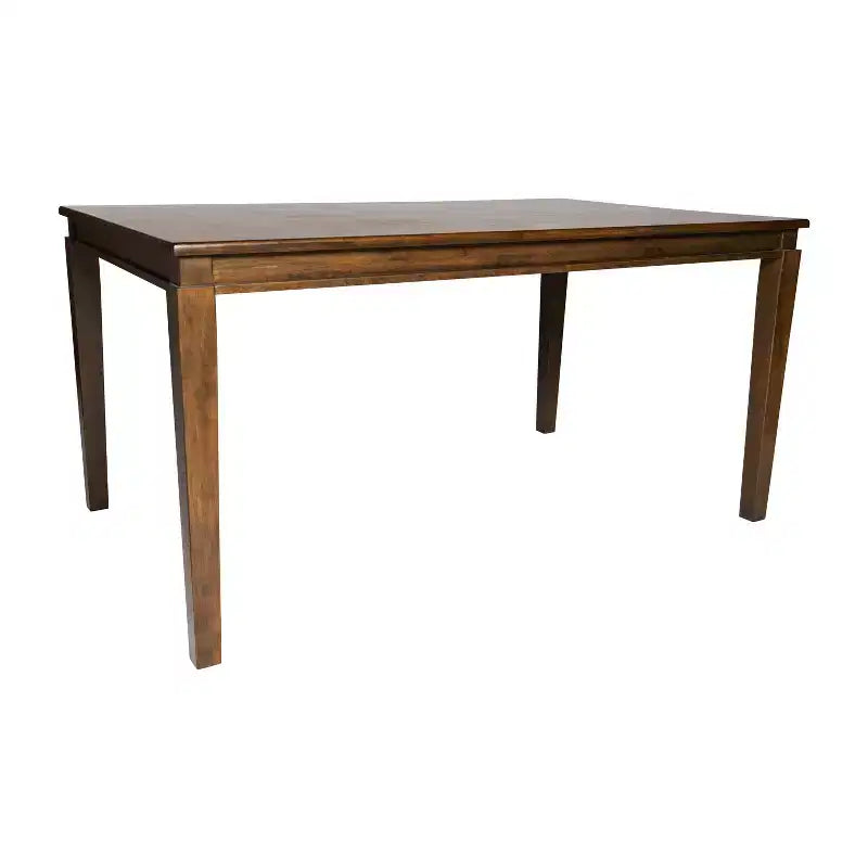 Flash Furniture Henry Solid Wood Dining Table, Commercial Grade Heavy Duty Rectangle Wood Table for 6