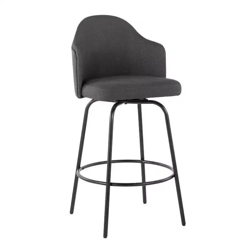 Lot de 2 tabourets de bar à hauteur de comptoir Ahoy en polyester/métal – LumiSource
